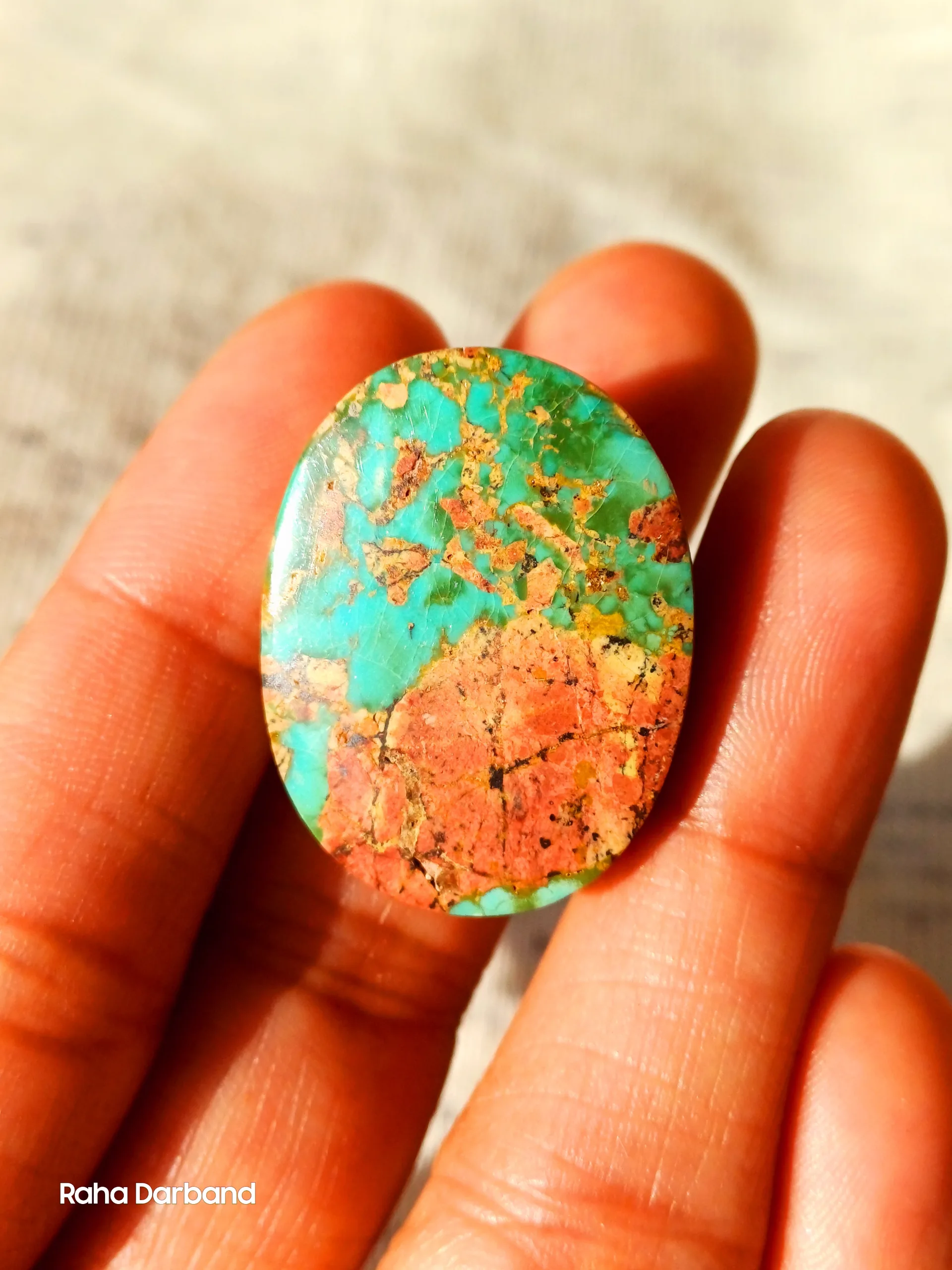 Natural neshabury 007 Neyshabur Natural Turquoise - N-007 - Image 1
