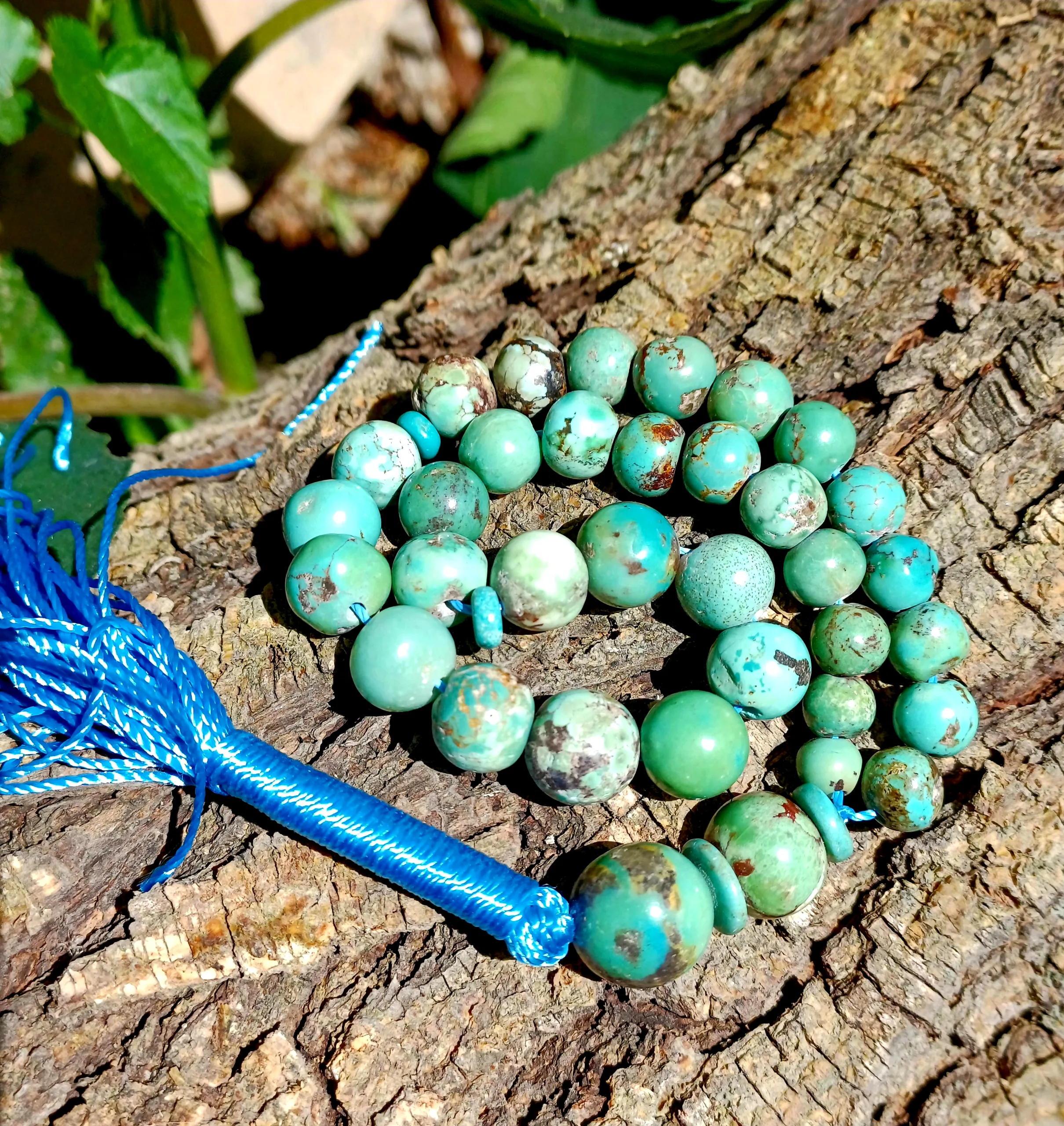 Turquoise prayer beads of neshabur T 06 Neyshabur Turquoise Tasbih - T-06 - Image 1