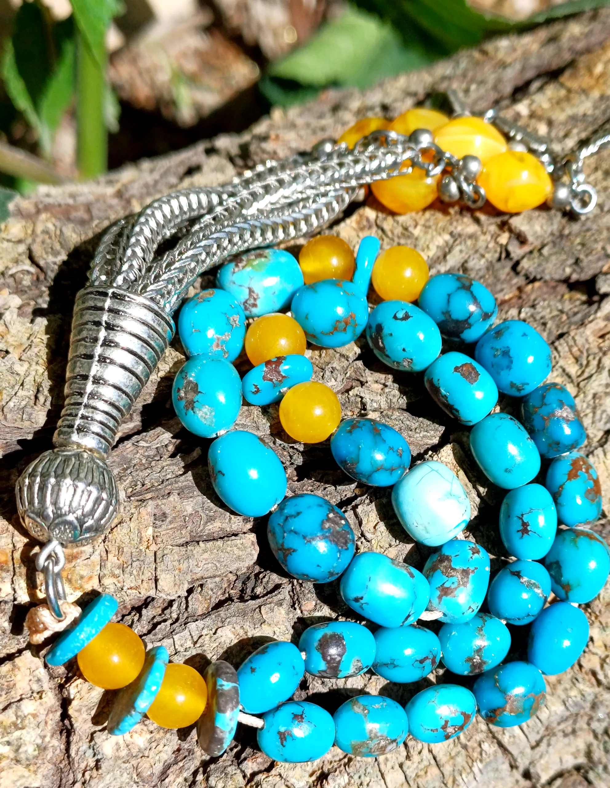 Turquoise prayer beads of neshabur T 10 Neyshabur Turquoise Tasbih - T-10 - Image 1